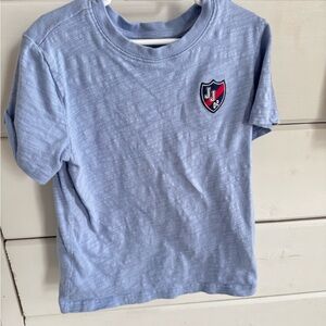 Janie and Jack Light Blue Shield Patch Tee